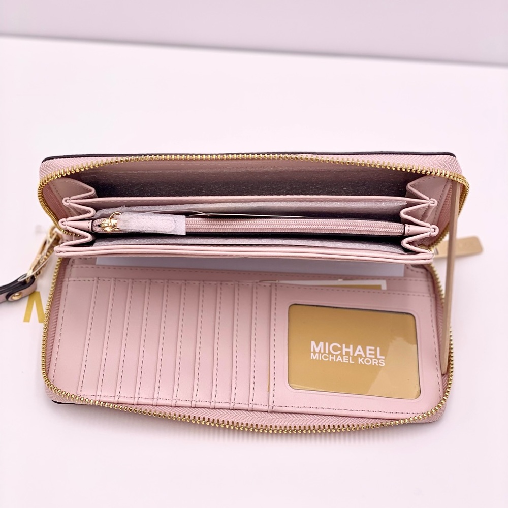Michael Kors Large Continental Wallet Powder Blush Multi - Picture 6 of 12